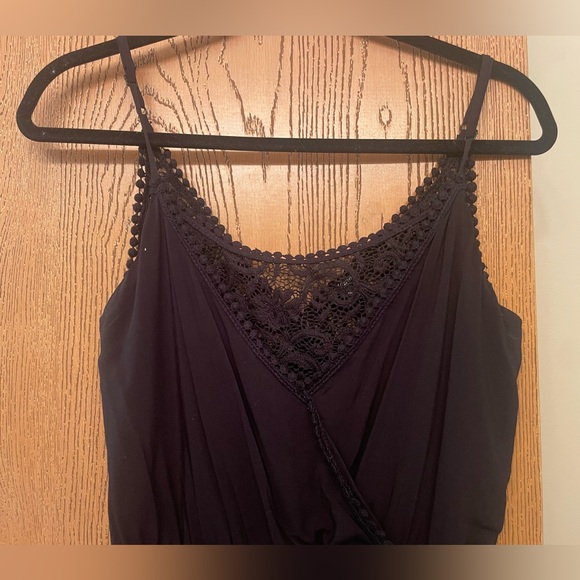 Ambiance Boutique Lace Romper, Black, Size M - Picture 2 of 10